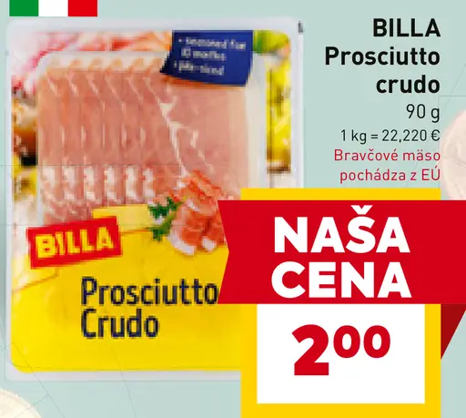 BILLA Prosciutto crudo
