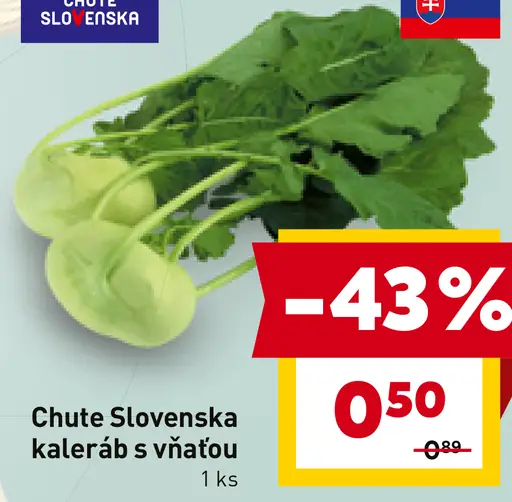 Chute Slovenska kaleráb s vňaťou