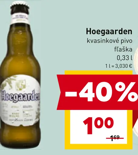 Hoegaarden kvasinkové pivo