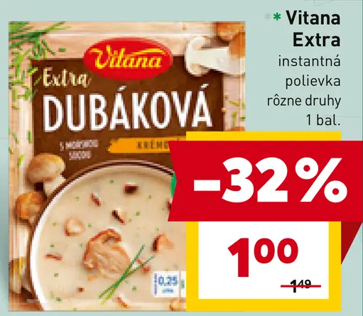 Vitana instantná polievka cestovinová