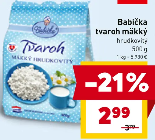 Babička Tvaroh mäkký hrudkovitý