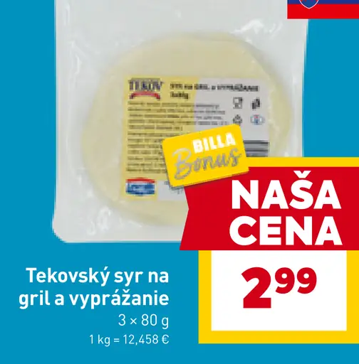 Tekovský syr na gril a vyprážanie