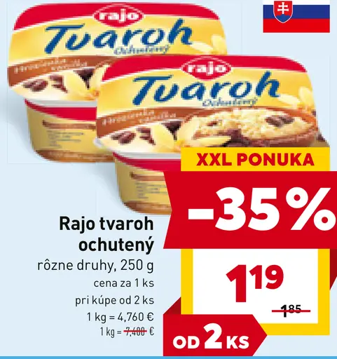 Rajo tvaroh ochutený