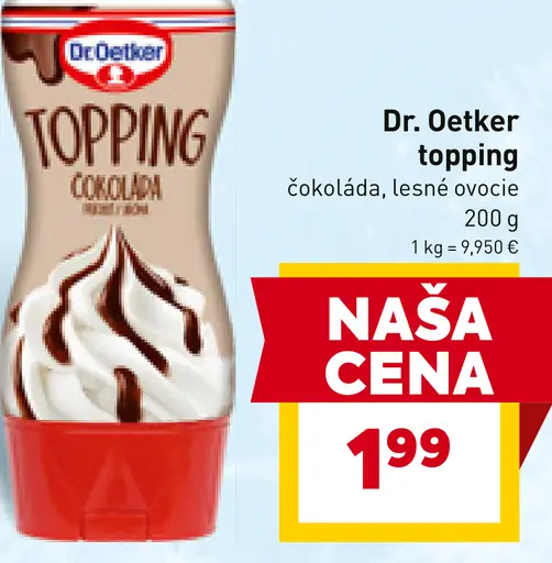 Dr. Oetker topping