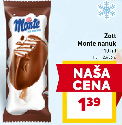 Zott Monte nanuk