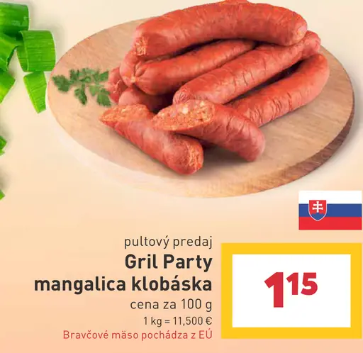 Gril Party mangalica klobáska