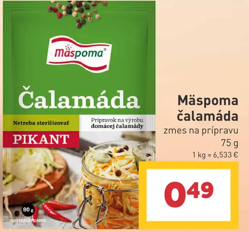 Máspoma čalamáda pikant
