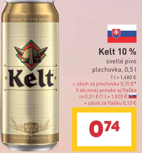 Kelt pivo plechovka