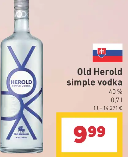 Old Herold simple vodka
