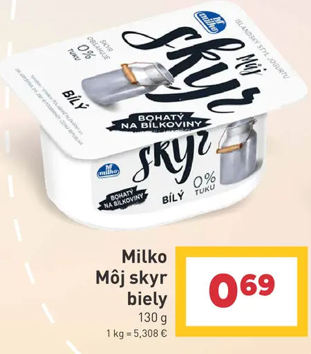 Milko Môj skyr biely