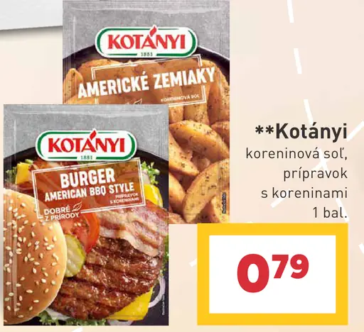 Kotányi koreninová soľ, prípravok s koreninami