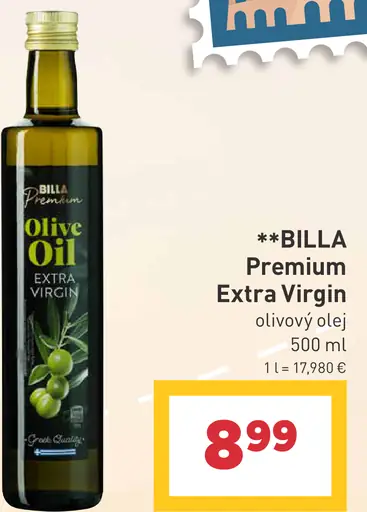 BILLA Olivový olej Extra Virgin