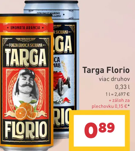 Targa Florio plechovka