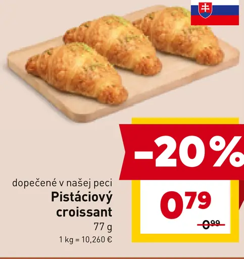 Pistáciový croissant