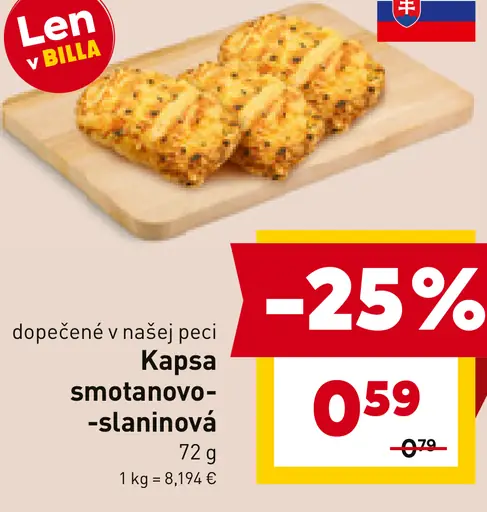 Kapsa smotanovo-slaninová