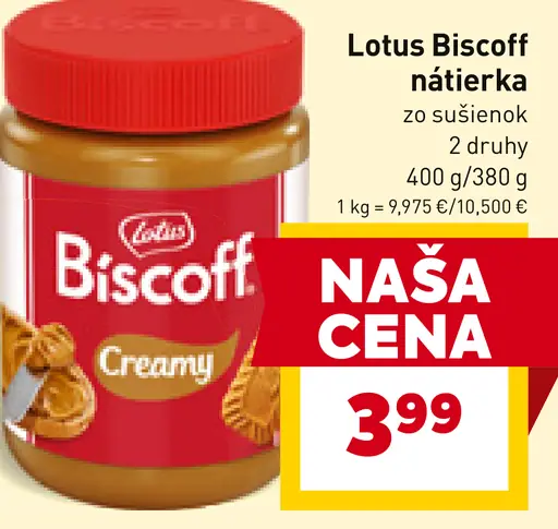 Lotus Biscoff nátierka