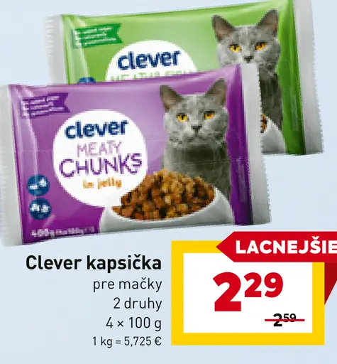 Clever kapsička pre mačky