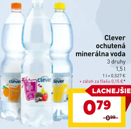 Clever ochutená minerálna voda