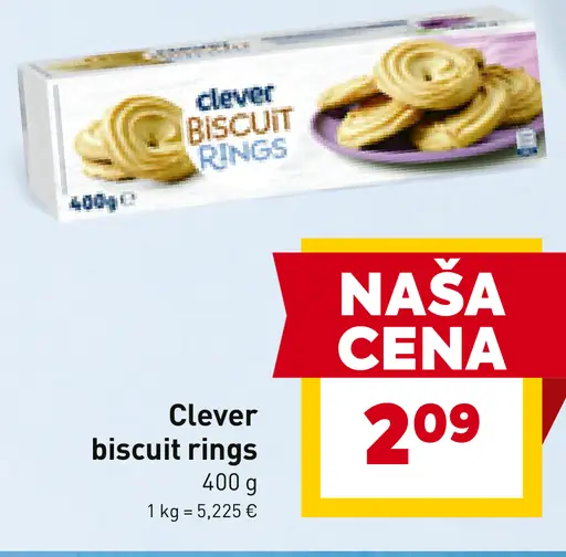 Clever biscuit rings