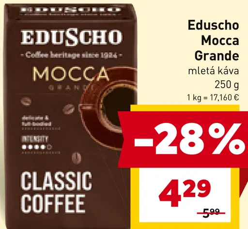 Eduscho Mocca Grande pražená mletá káva