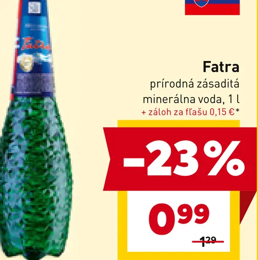 Fatra Prírodná minerálna voda sýtená
