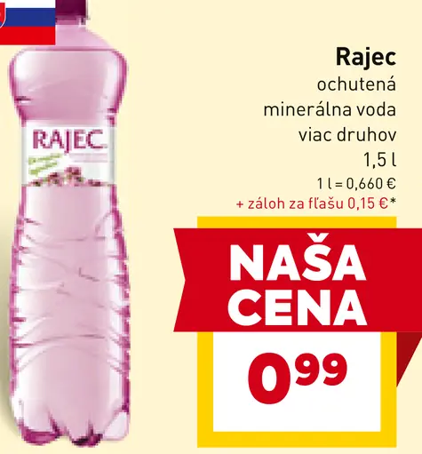 Rajec minerálna voda sýtená