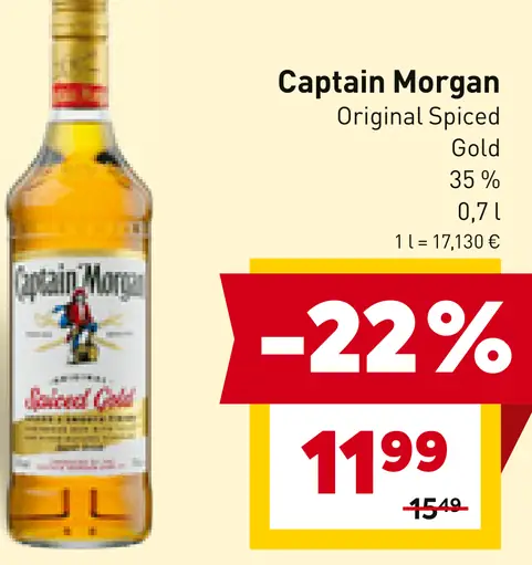 Captain Morgan Original Spiced Gold