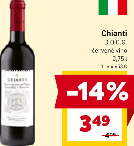 Chianti D.O.C.G. červené víno