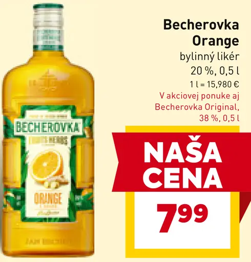 Becherovka Orange bylinný likér