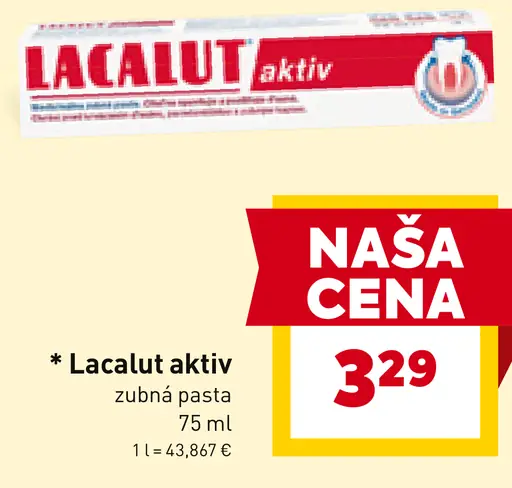 Lacalut aktiv zubná pasta