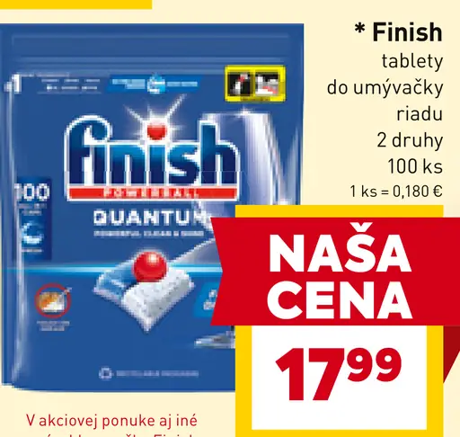 Finish Tablety do umývačky riadu