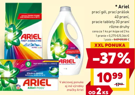 Ariel prací prášok