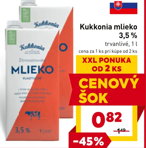 Kukkonia mlieko 3,5 %