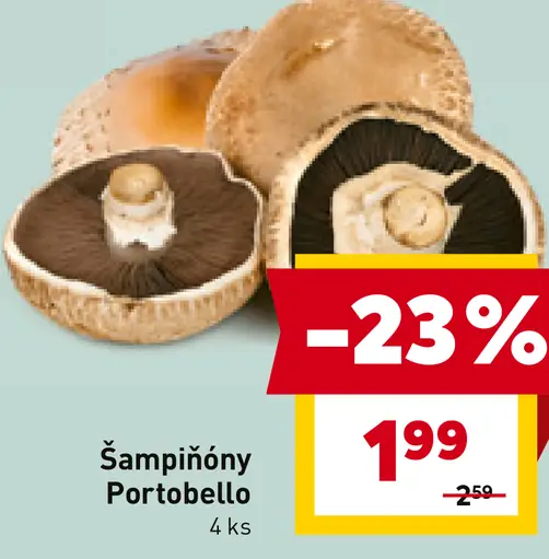 Šampiňóny Portobello