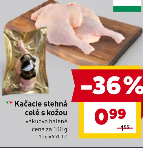 Kačacie stehná s kožou