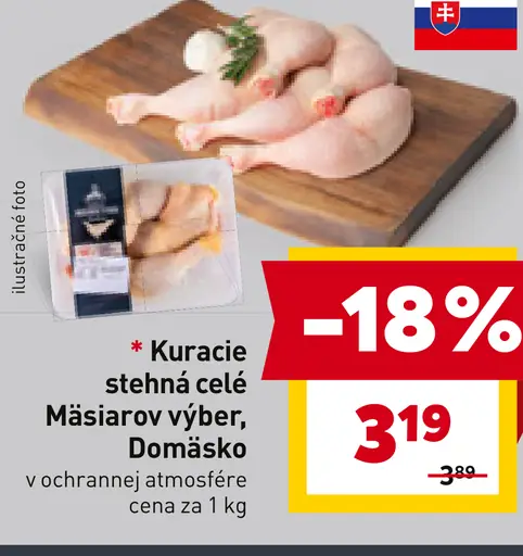 Kuracie stehná celé Mäsiarov výber, Domäsko
