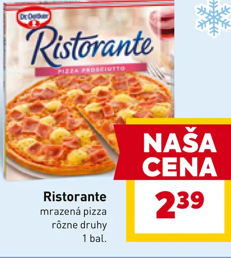 Ristorante mrazená pizza