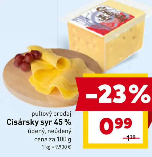 Cisársky syr 45%