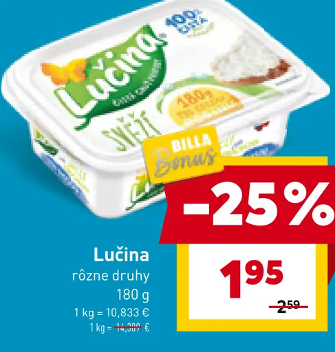 Lučina rôzne druhy