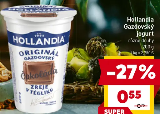 Hollandia Gazdovský biely jogurt