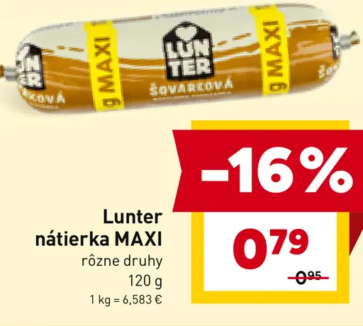 Lunter nátierka MAXI