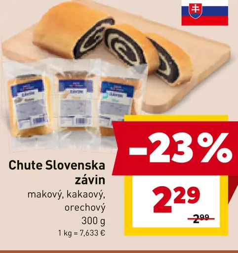Chute Slovenska závin makový, kakaový, orechový