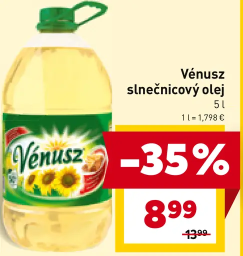 Vénusz Slnečnicový olej