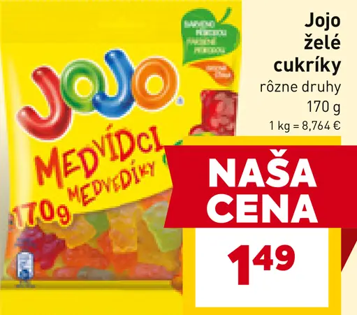Jojo Želé cukríky