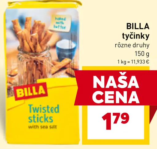 BILLA tyčinky