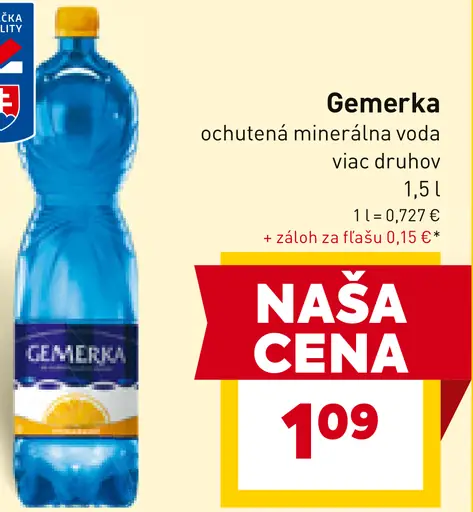 Gemerka ochutená minerálna voda