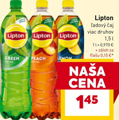 Lipton Ice Tea ľadový čaj s príchuťou broskyne
