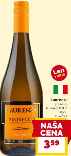 Laurenza prosecco frizzante D.O.C.