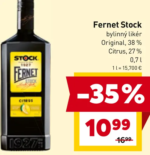 Fernet Stock Original, Citrus