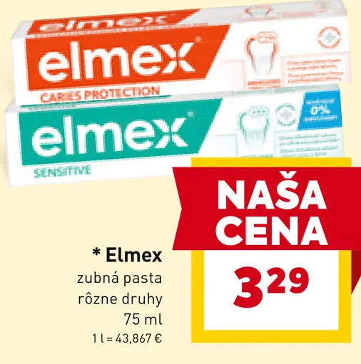 Elmex zubná pasta